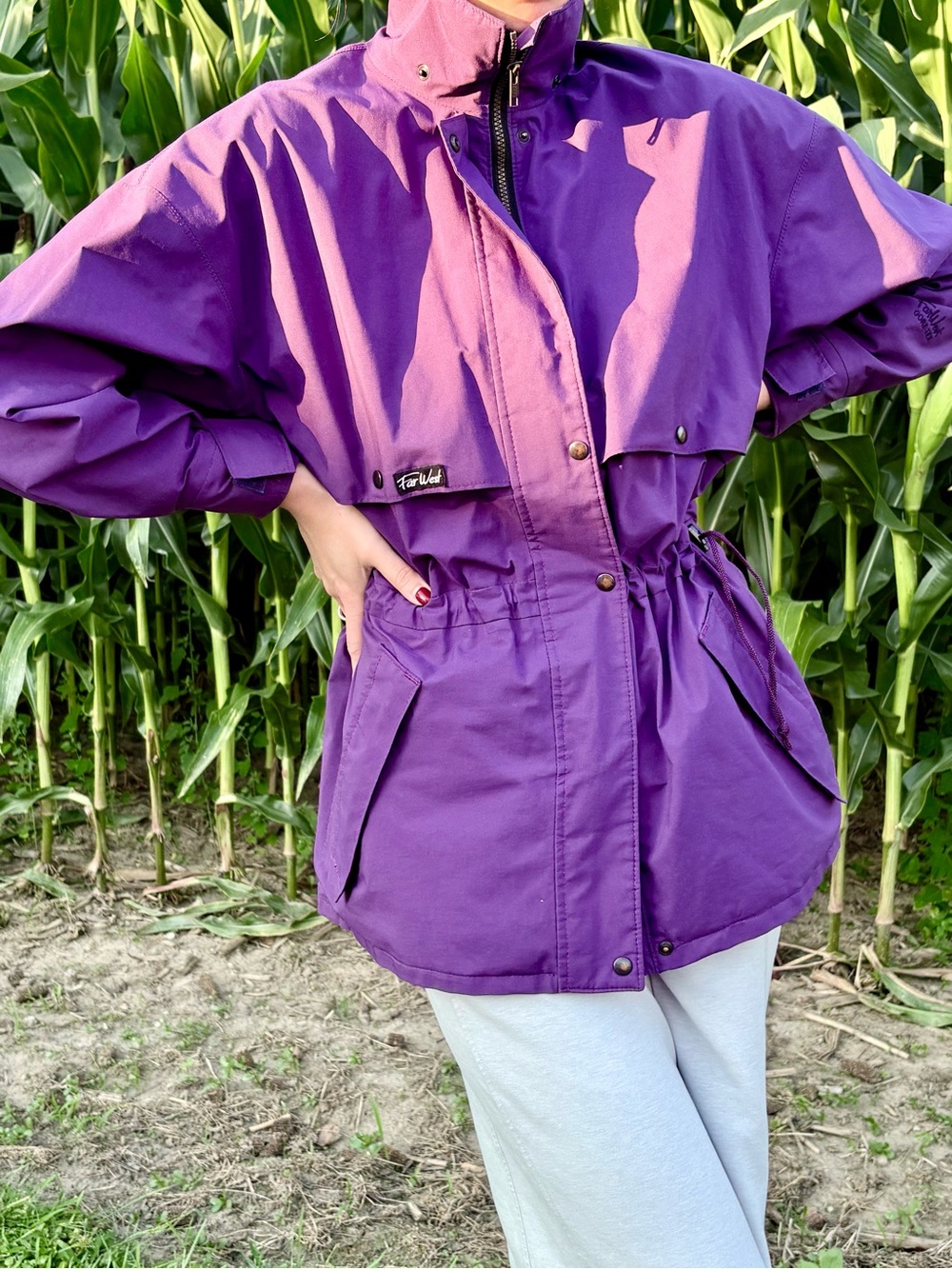 Far West Purple Women's Anorak Jacket